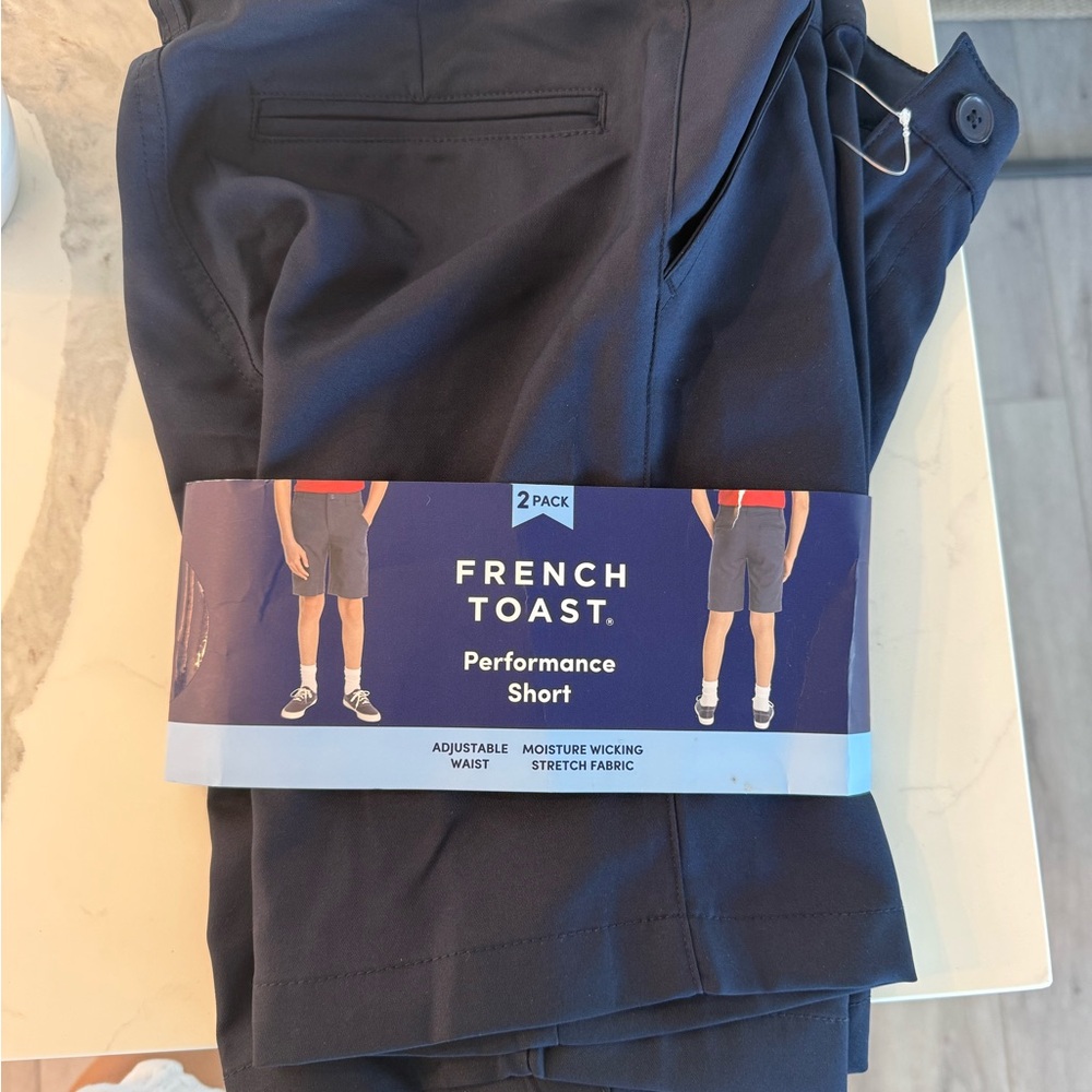 French Toast Navy Performance Shorts - Pack